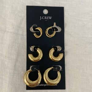 J. crew earrings gold hoops